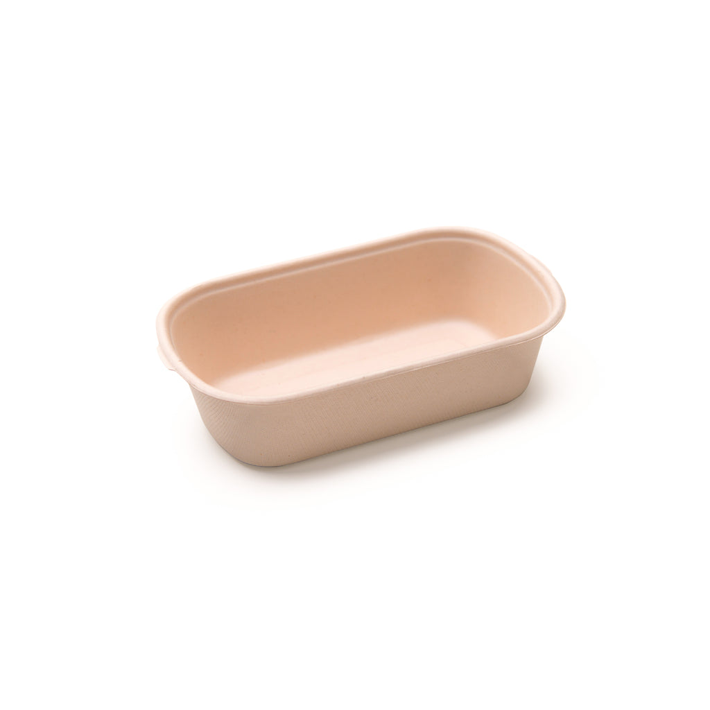 Disposable, Biodegradable Eco Boxes, Oval Containers with Lids for food takeaway & delivery