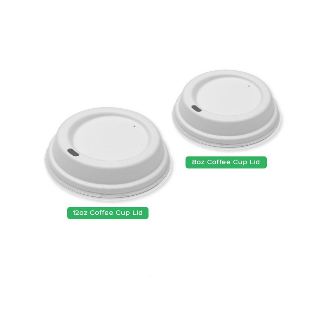 Sugarcane Bagasse Biodegradable Coffee Cup Lids for Coffee Takeaway