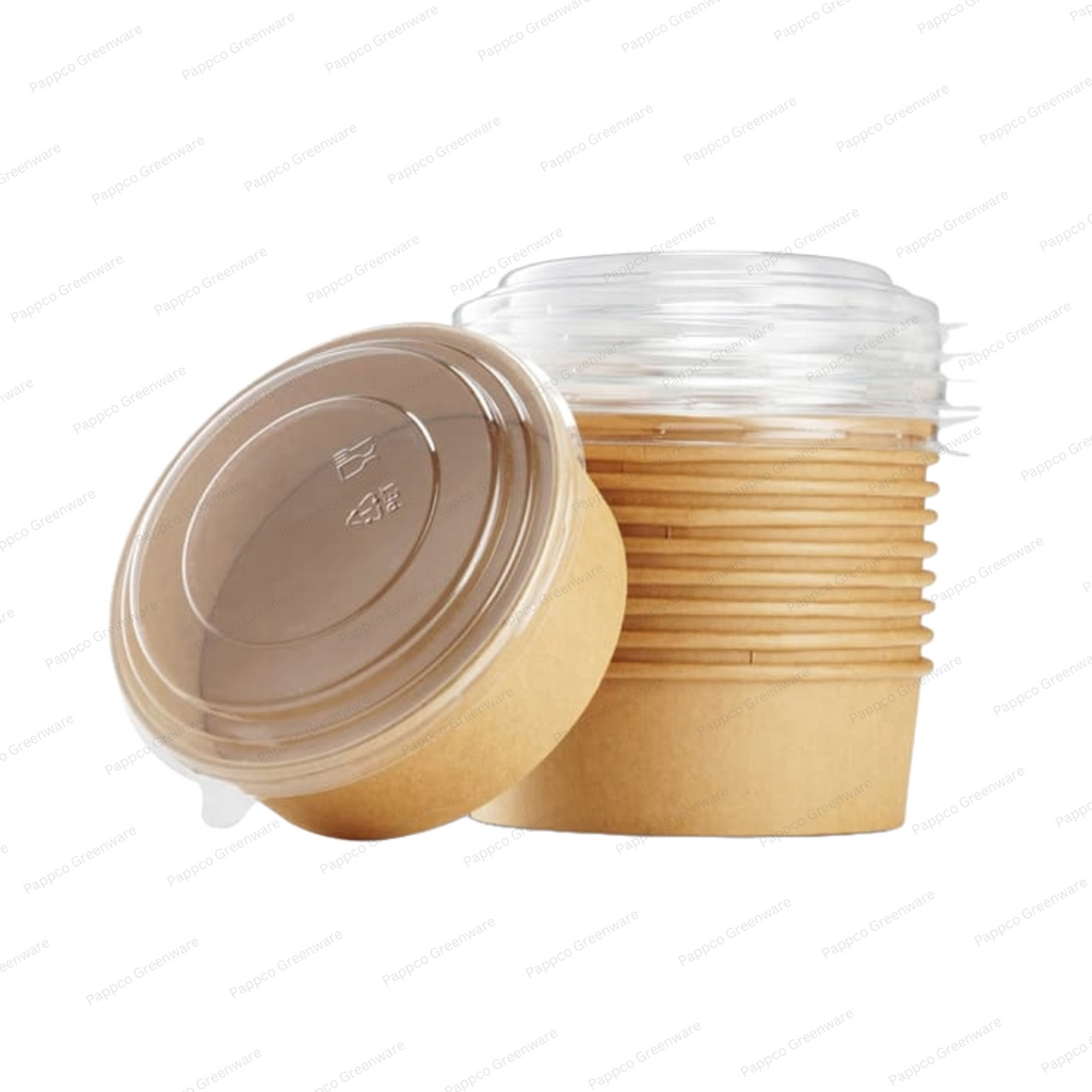 Sample Kit - All Kraft Paper Tub Containers With PET Lid