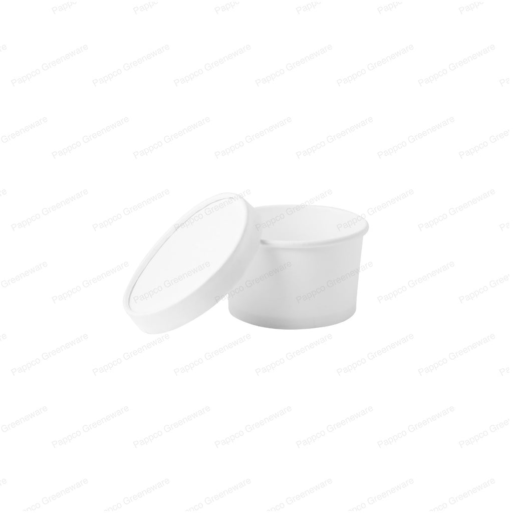 White Paper Tub with Lid - 100ml