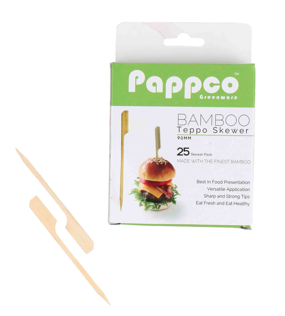 Papppo Greenware 4 inch Bamboo Teppo Skewer (Pack of 200)