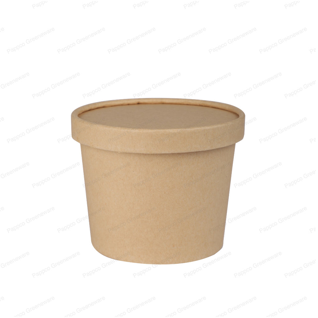 500ml Kraft Paper Tub Container with Lid