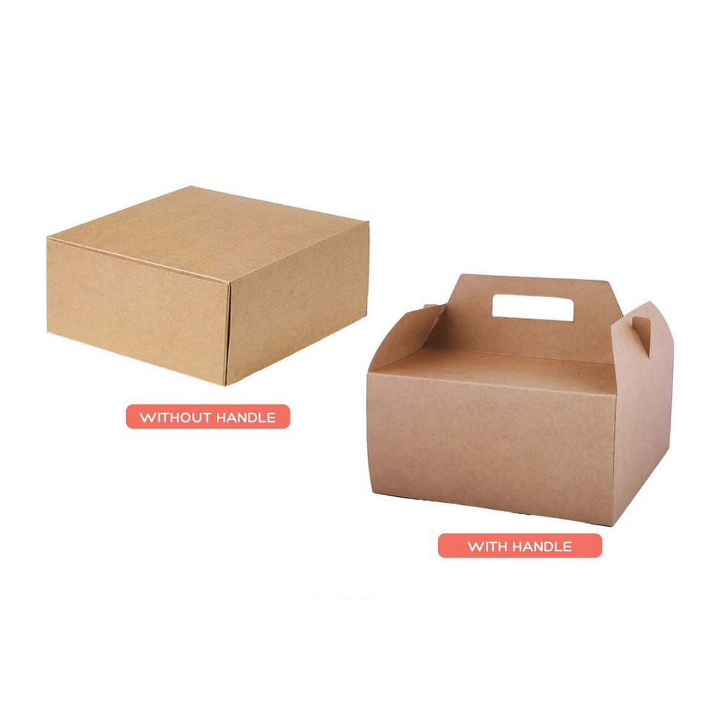 Cake Boxes available in 1/2kg, 1kg with & without handle
