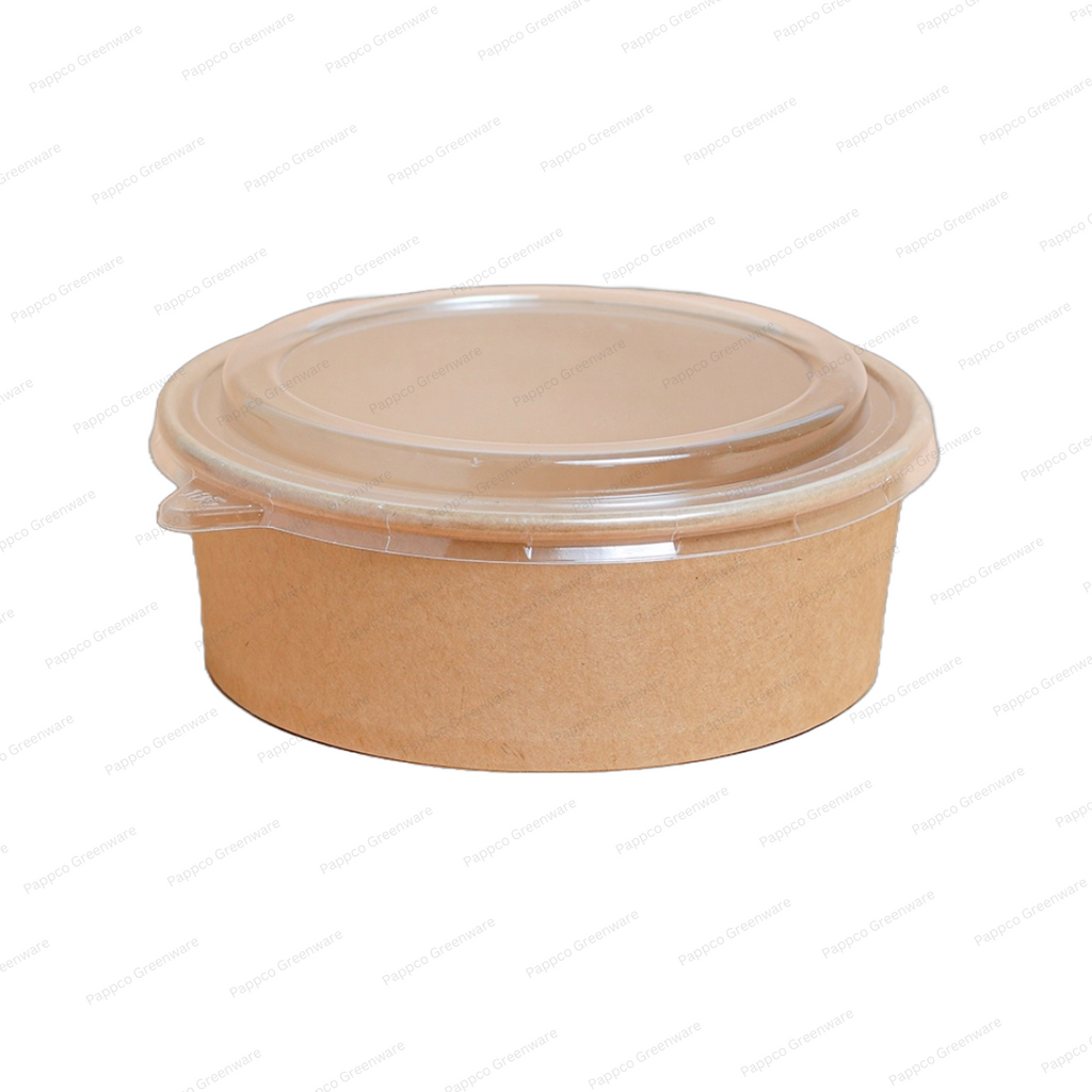 1300ml Kraft Paper Tub Container With PET Lid