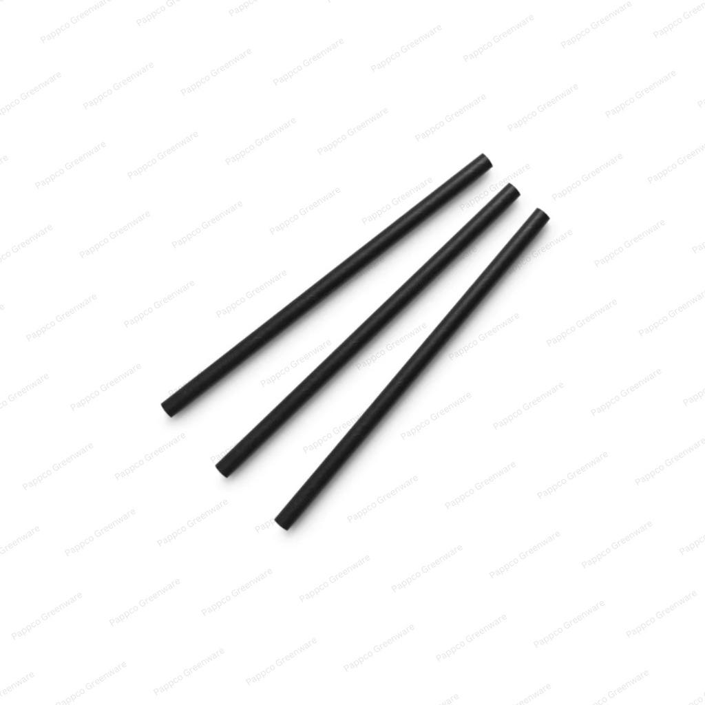 Black Cocktail Straw - 6mm