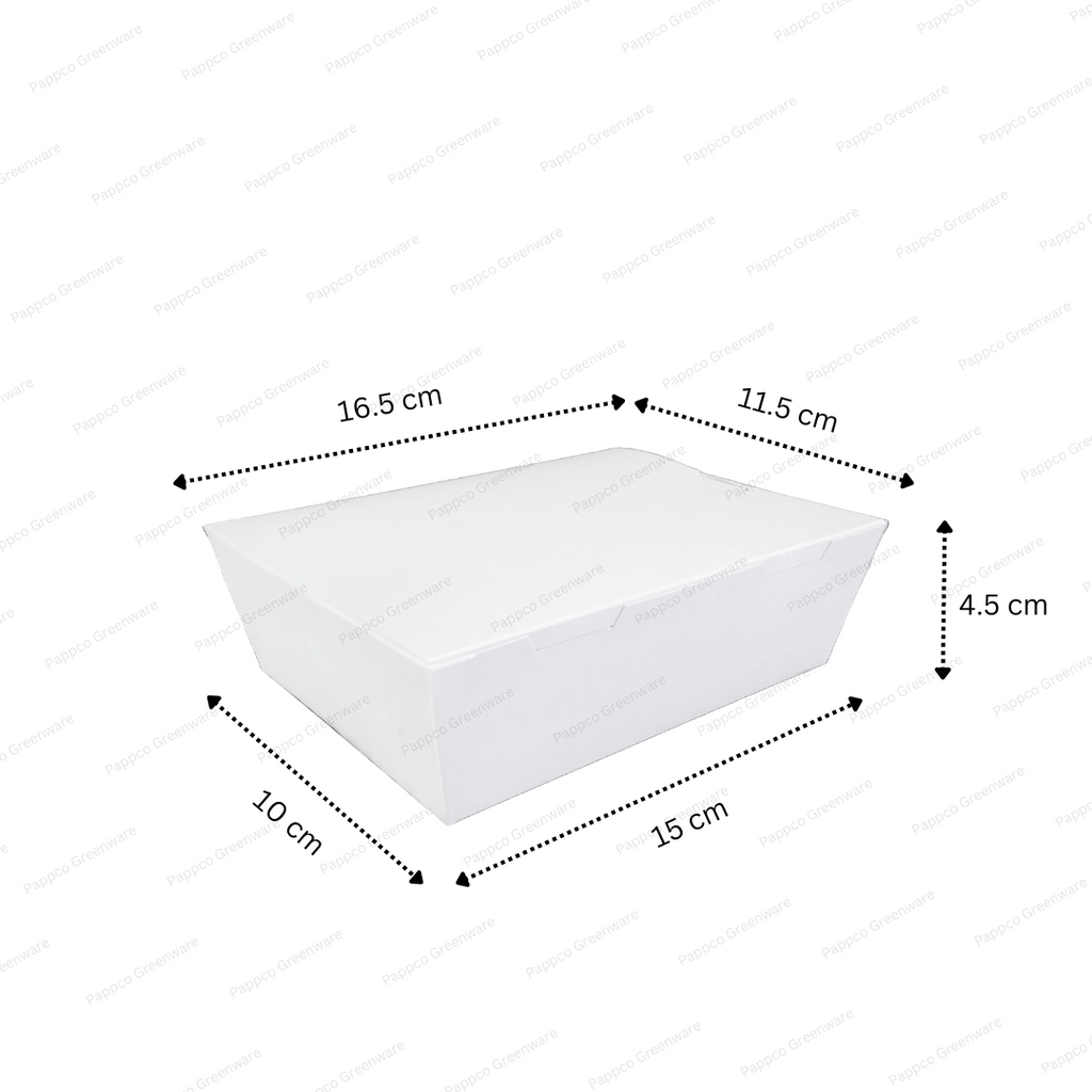 750ml White Paper Food Box