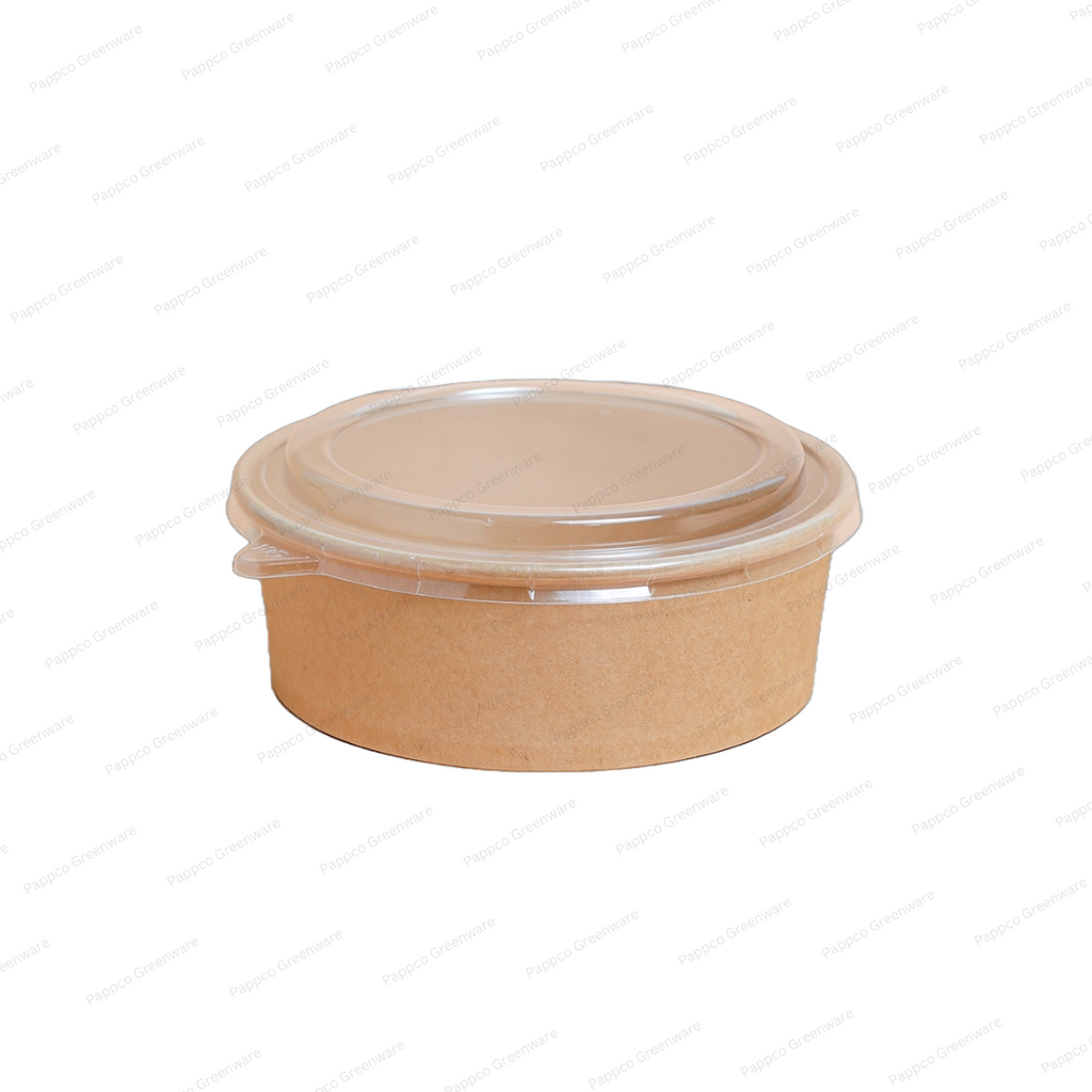 750ml Kraft Paper Tub Container With PET Lid