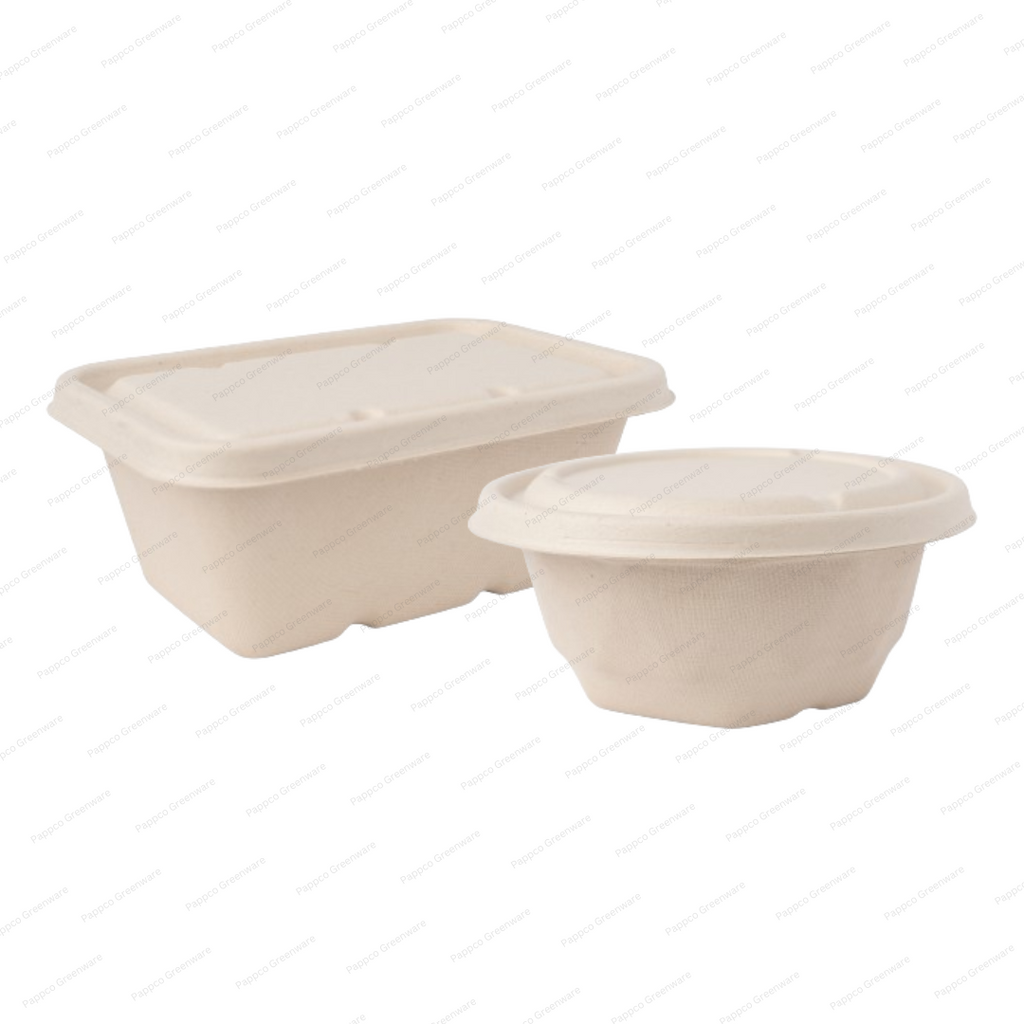 Sample Kit - All Brown Bagasse Parcel Containers With Lid