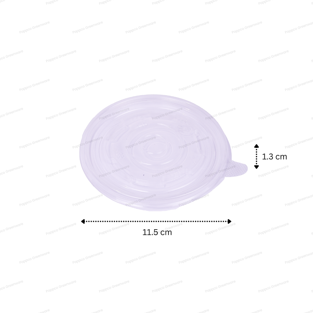 Snapit 500ml Round Kraft Paper Container With PP Lid (115mm Dia)