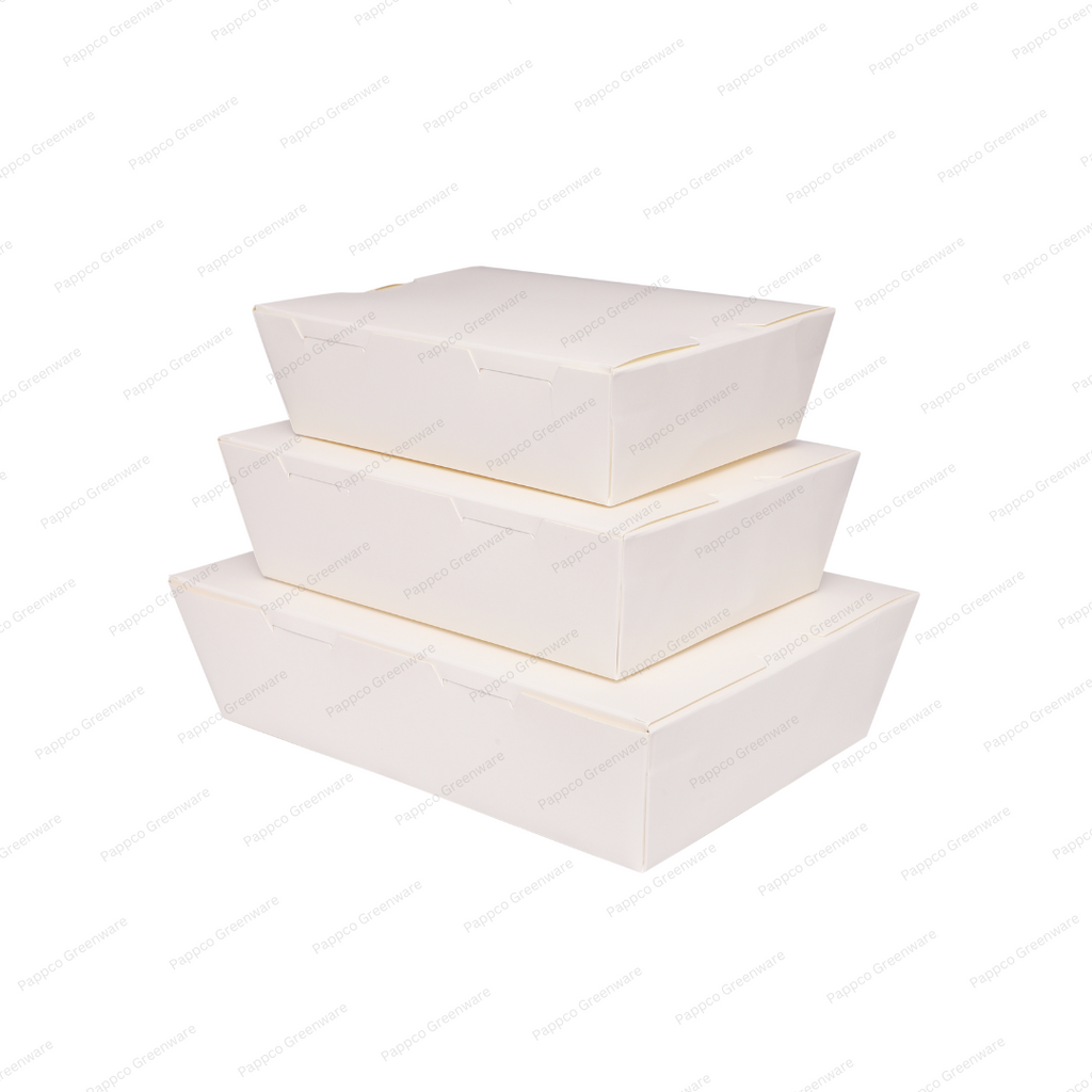 Sample Kit - All White Paper Food Boxes