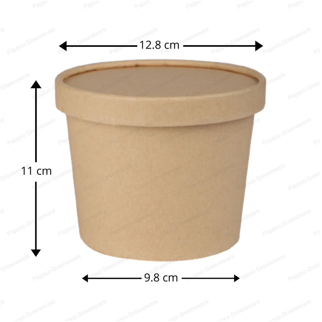 1000ml Kraft Paper Tub Container with Lid