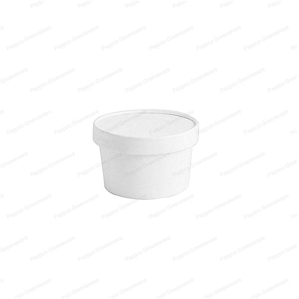 White Paper Tub with Lid - 100ml