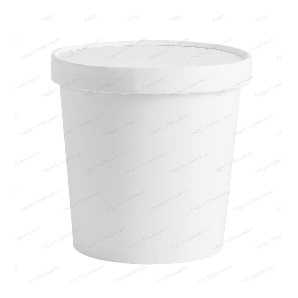 White Paper Tub with Lid - 1250ml