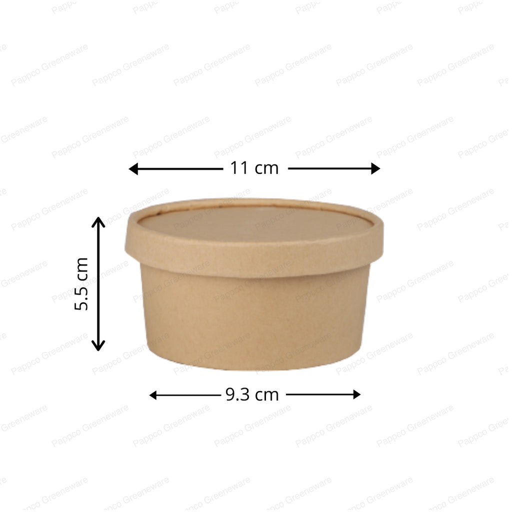 250ml Kraft Paper Tub Container with Lid