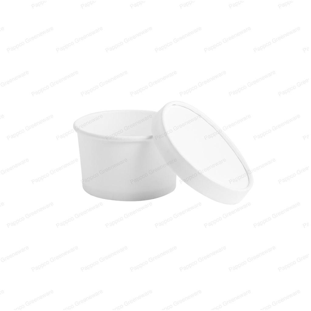 White Paper Tub with Lid - 250ml