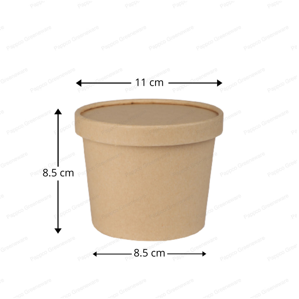 500ml Kraft Paper Tub Container with Lid