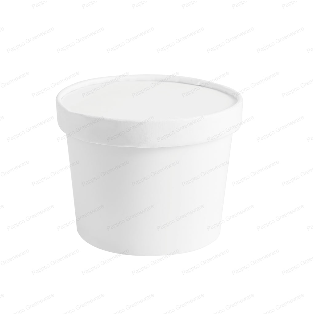 White Paper Tub with Lid - 500ml