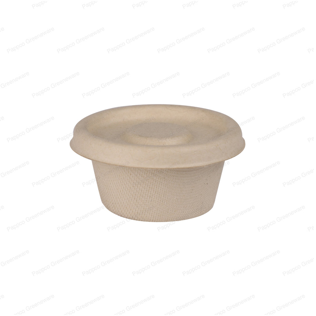 55ml Bagasse Sauce Cup with Lid