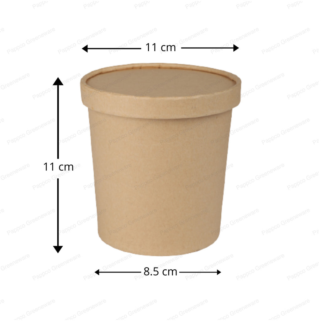 700ml Kraft Paper Tub Container with Lid