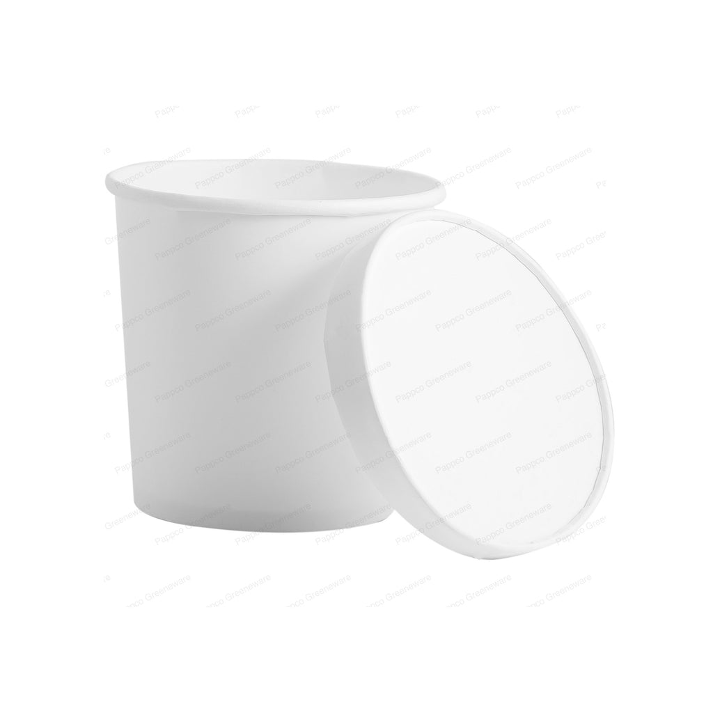 White Paper Tub with Lid - 750ml