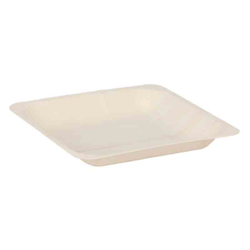 Party Centric 6 Inch Wooden Square Tray (Pack Of 50)